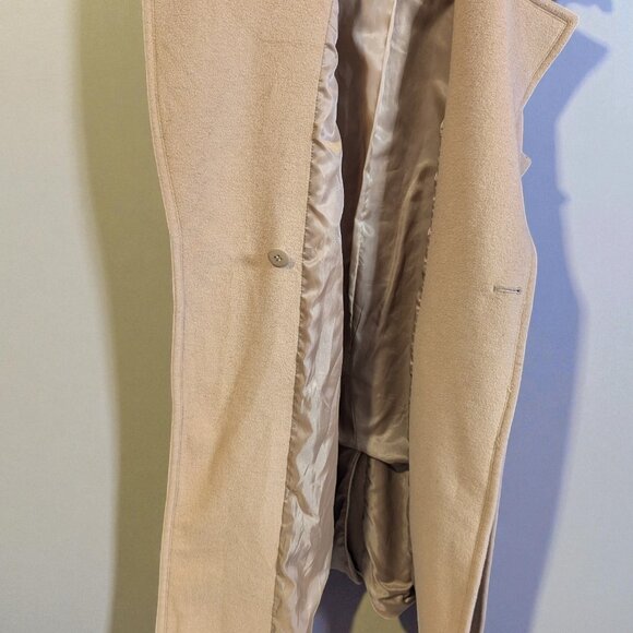 Michael Kors Belted Wrap Vest, Wool-Blend, Camel, Large - Picture 7 of 8